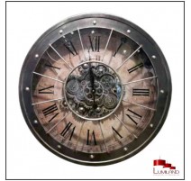 Horloge VIRGINIA, Finition métal, diamètre 80 cm.
