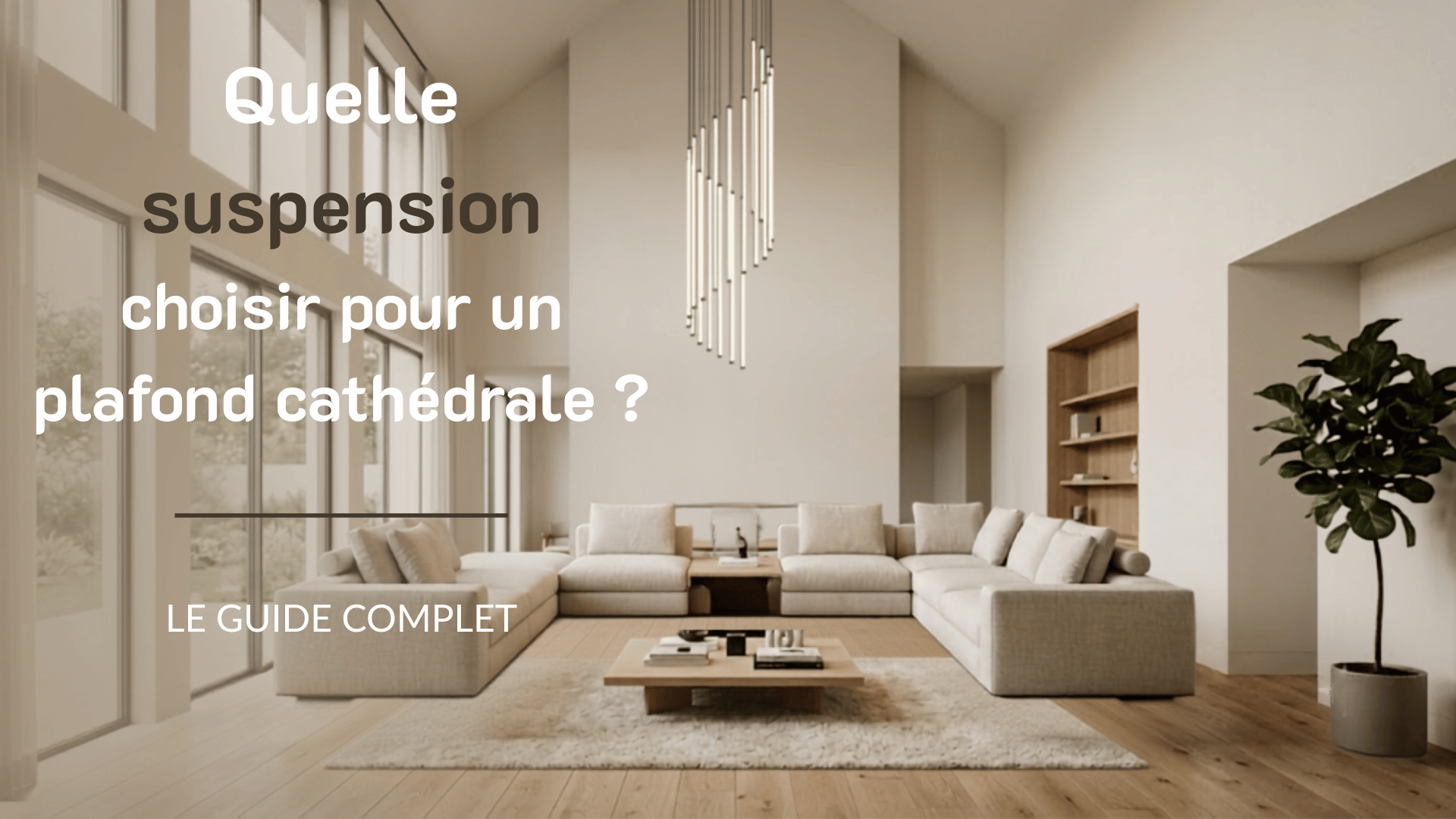 Quelle suspension choisir pour un plafond cathédrale ?